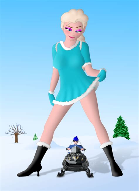 Frozen giantess: Elsa